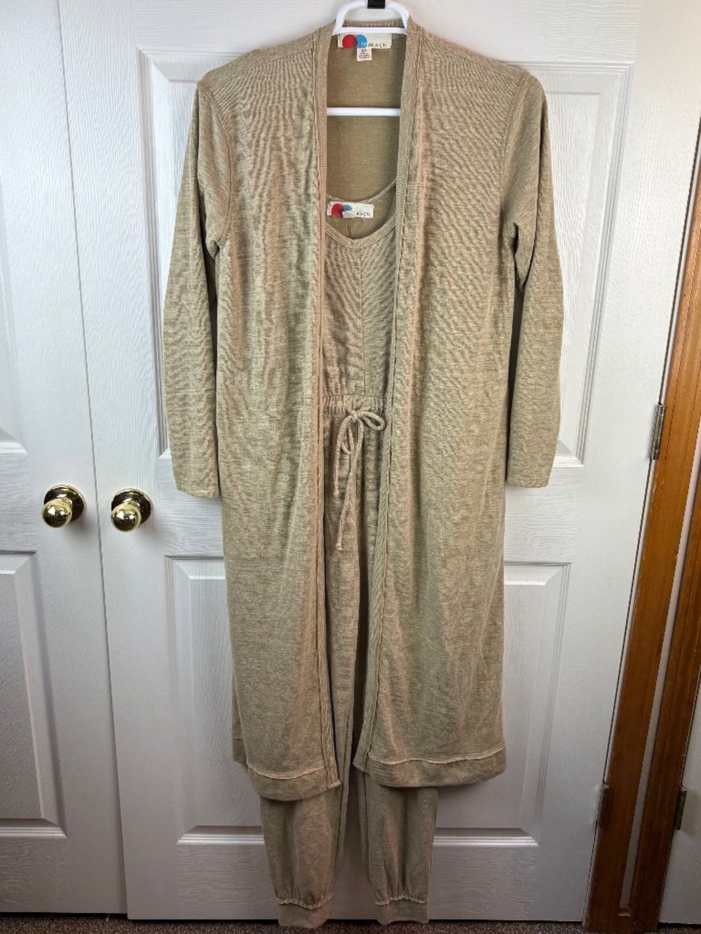 Free People Beach Bicoastal Jumpsuit Duster Set